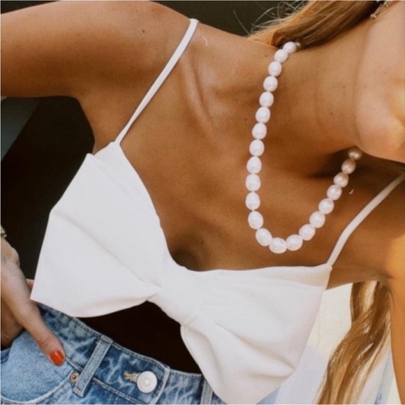 NWT Zara Bow Bodysuit Top - Picture 9 of 10